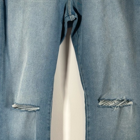 Good American Good Legs Flare Ripped High Waist Deep V Jeans Size: 15 New 33 - Picture 4 of 12